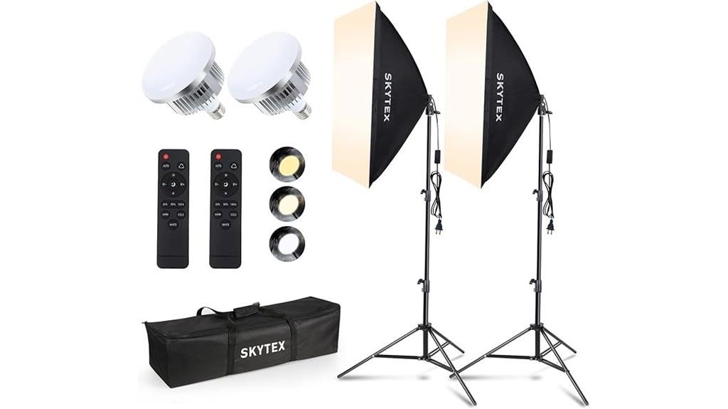 dual softbox lighting set