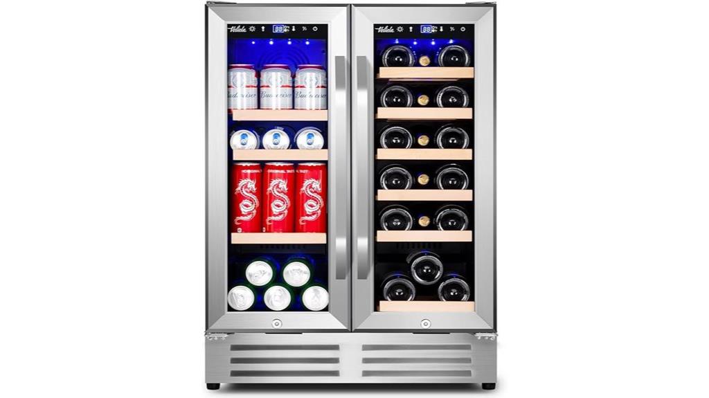 dual zone wine cooler