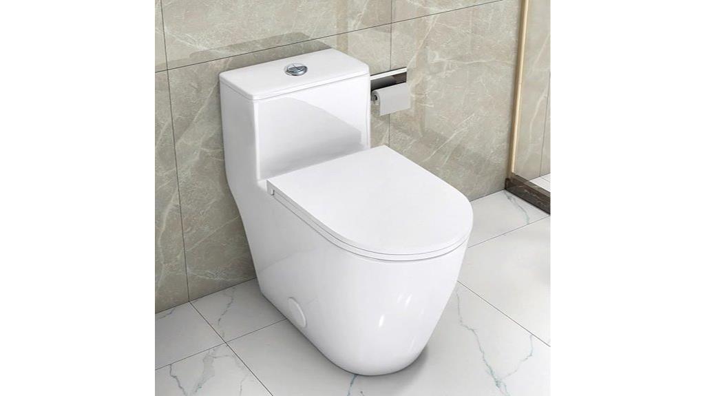 elongated toilet with freeze