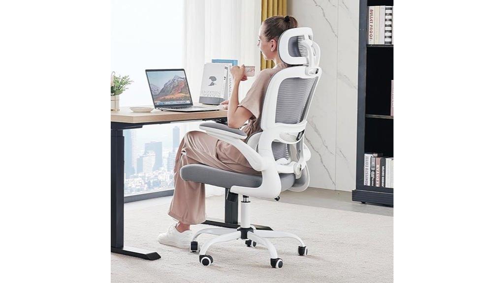 ergonomic wheeled office chair