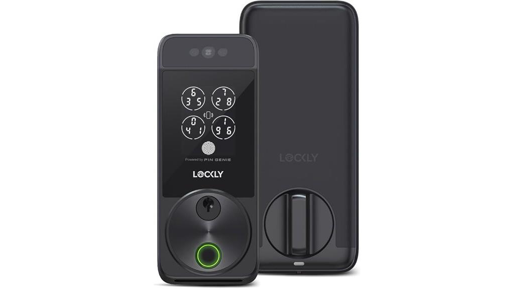 facial and fingerprint smart lock