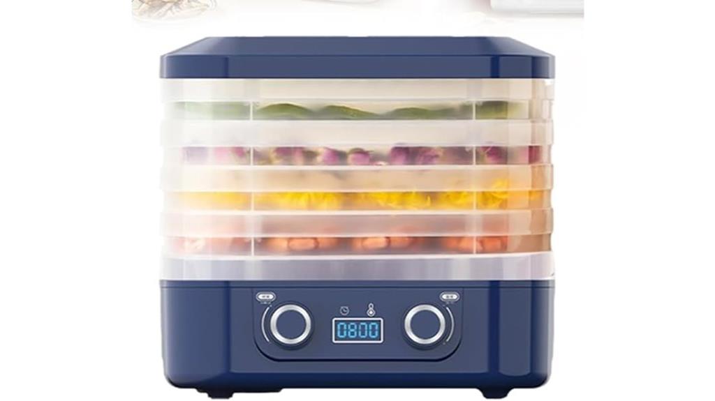 five tray dehydrator with timer