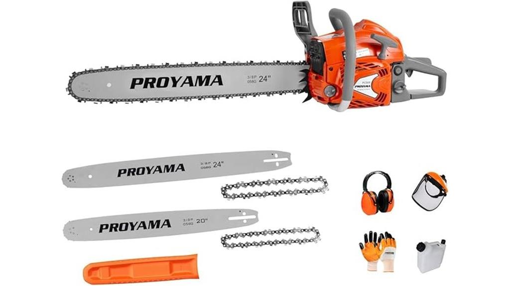 gas powered 68cc chainsaw