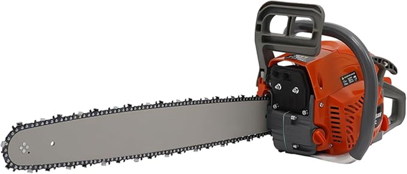gasoline chainsaw with 22 inch bar