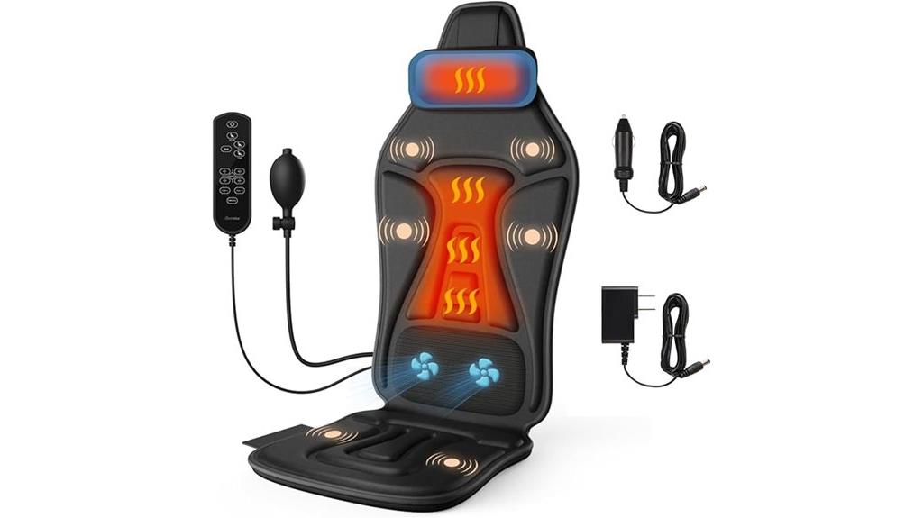 heated back massage device