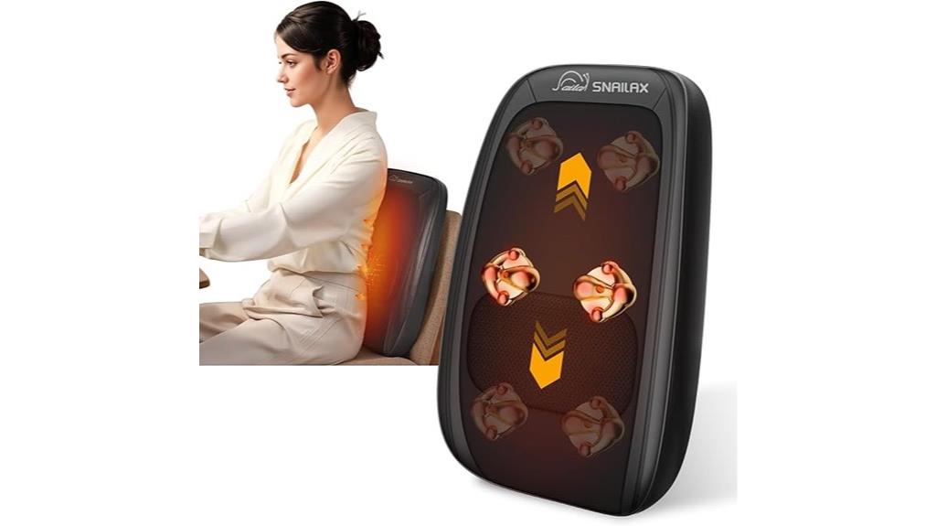 heated shiatsu back massager