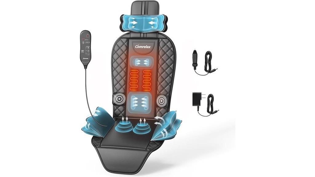heated vibration lumbar massager