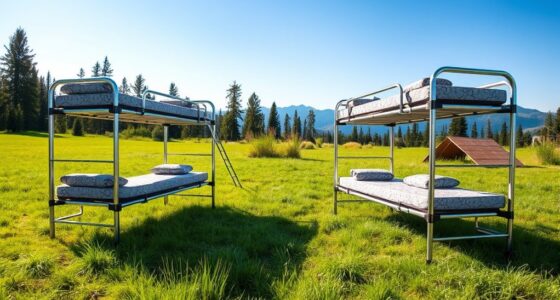 heavy duty bunkable camp cots