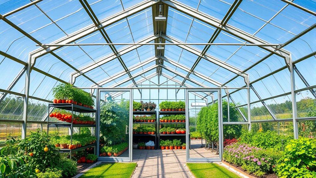 heavy duty walk in greenhouses