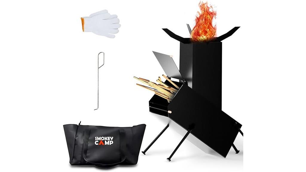 heavy duty wood camping stove