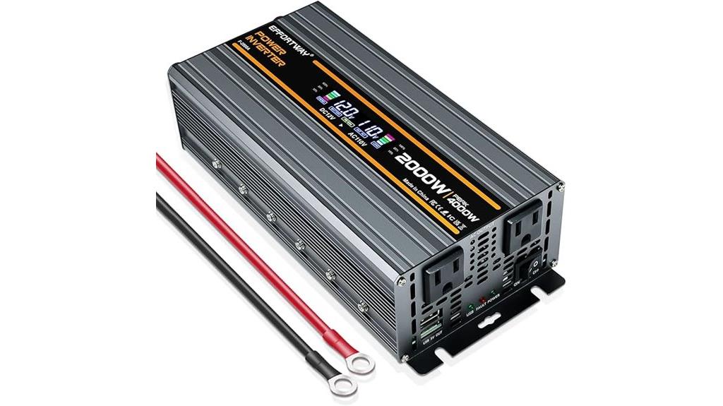 high power inverter display