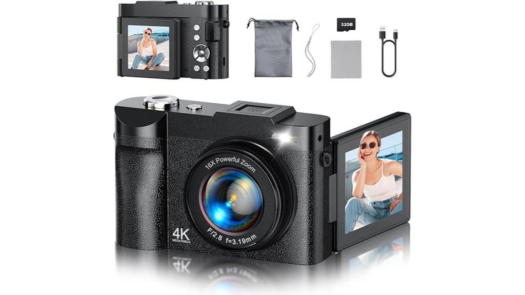 high resolution vlogging camera