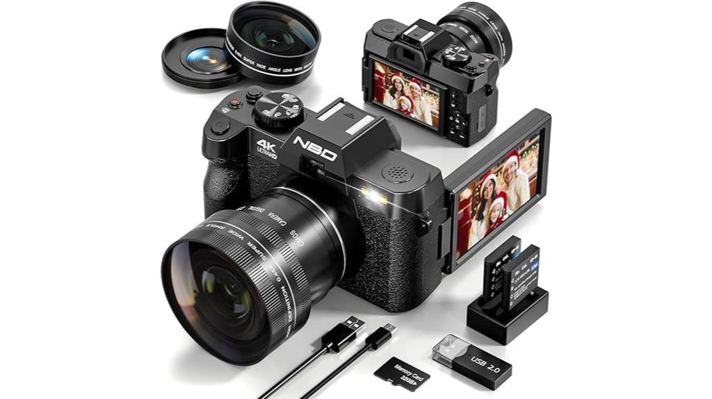 high resolution vlogging camera