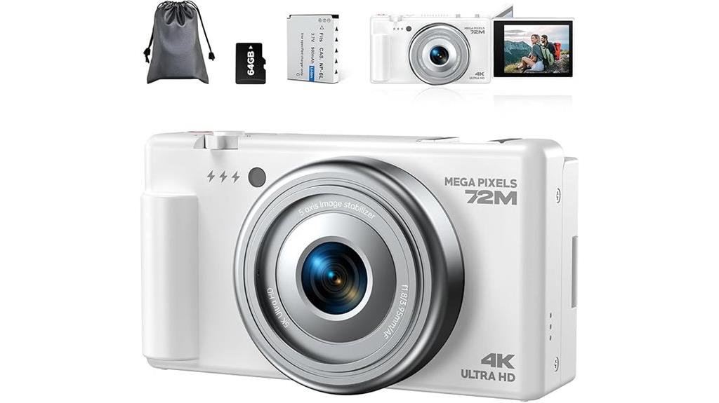 high resolution vlogging camera