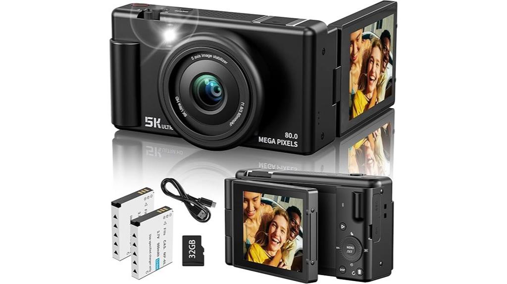 high resolution vlogging camera