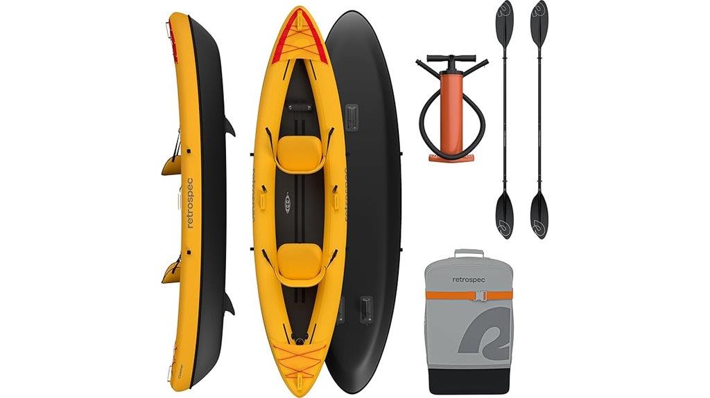 inflatable kayak for paddling