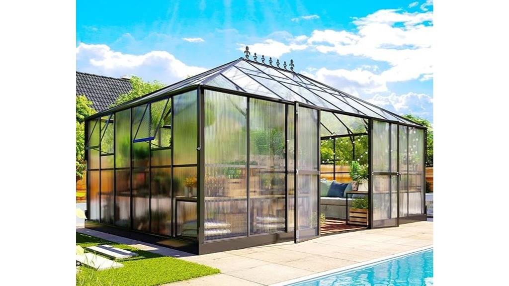 jocisland 16x12x9 5 ft greenhouse