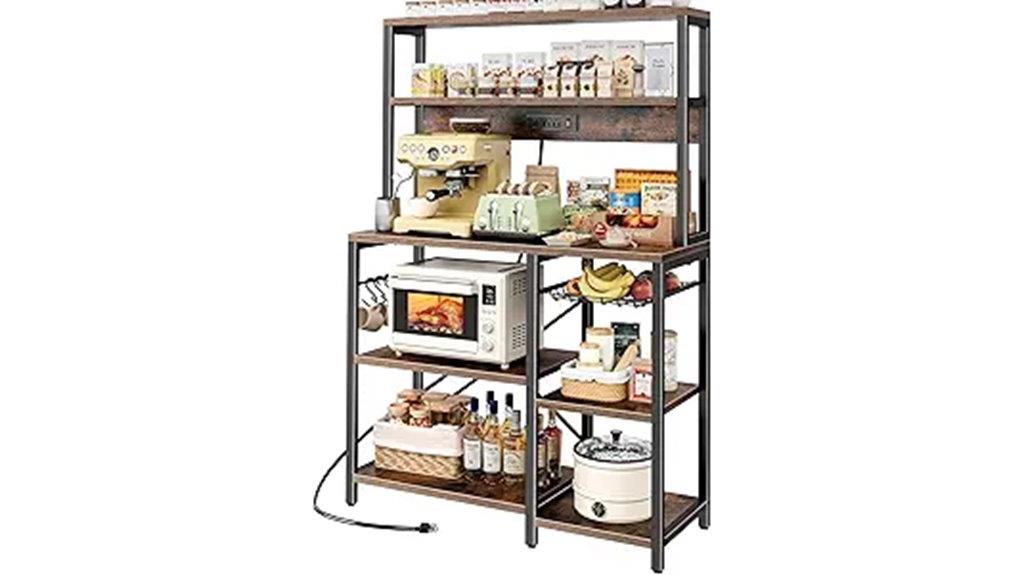 kitchen storage with power