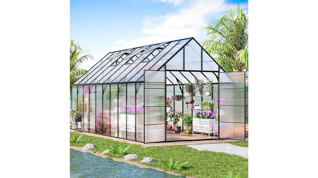 large easy assembly greenhouse