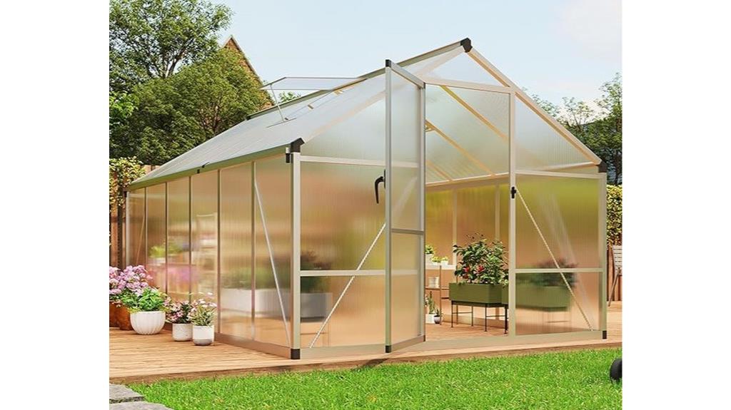 large greenhouse with vent
