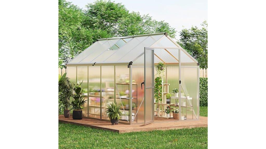 large greenhouse with vent