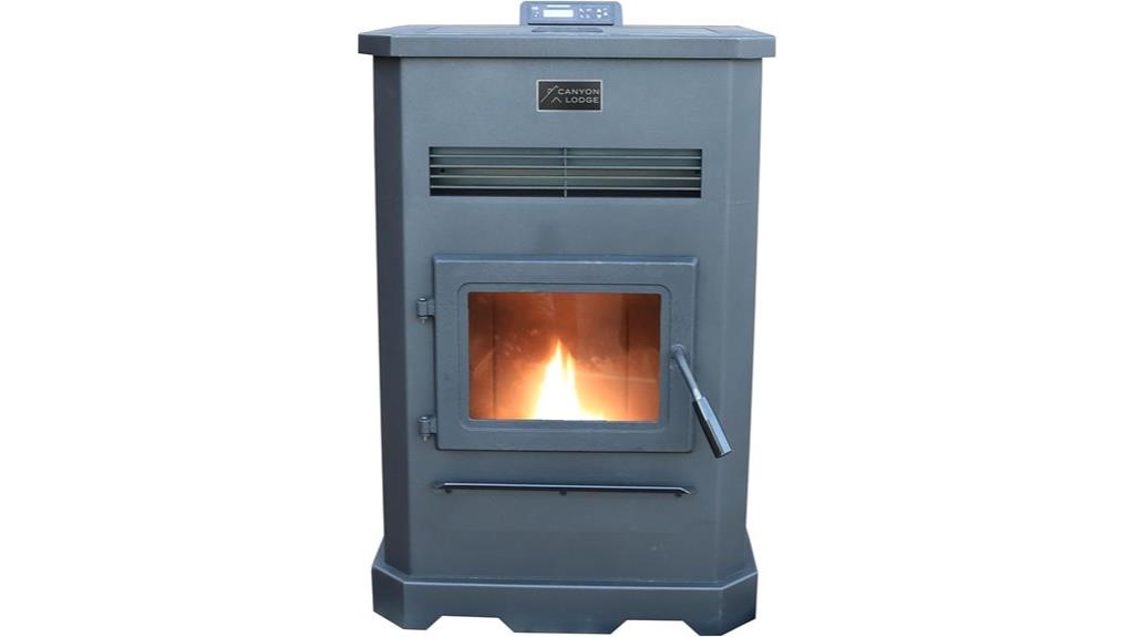 large pellet stove capacity