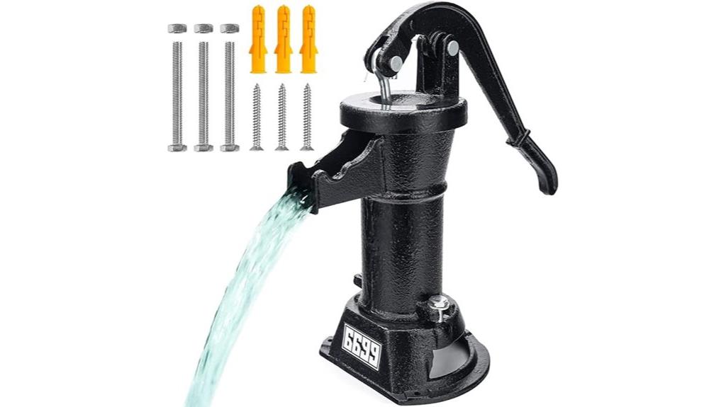 long lasting cast iron pump