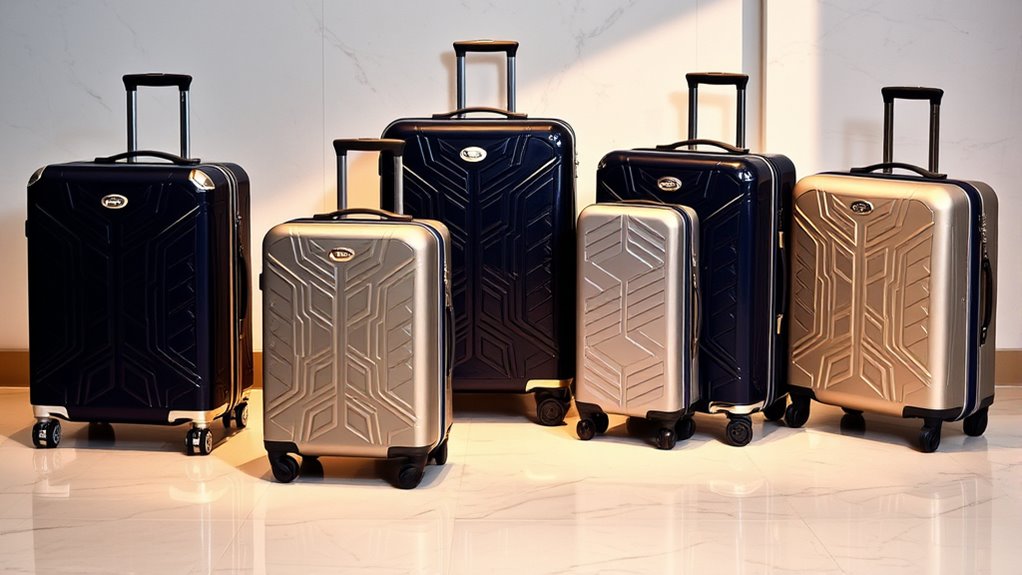 luxury durable hardside luggage