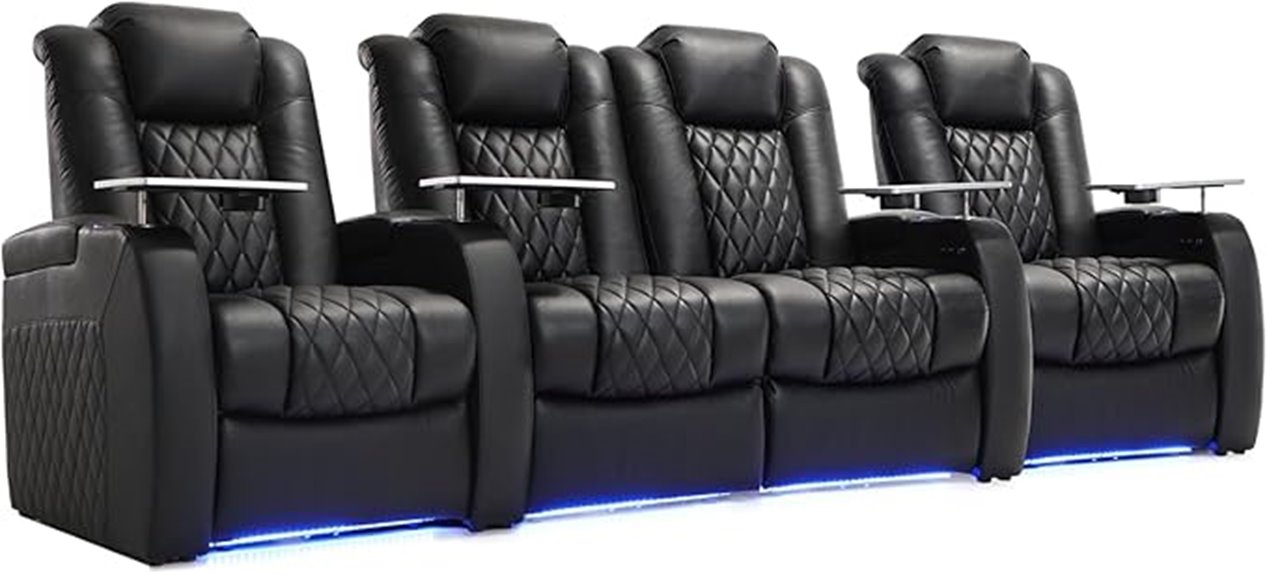 luxury recliner with usb