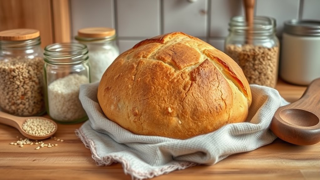 no knead shelf stable bread