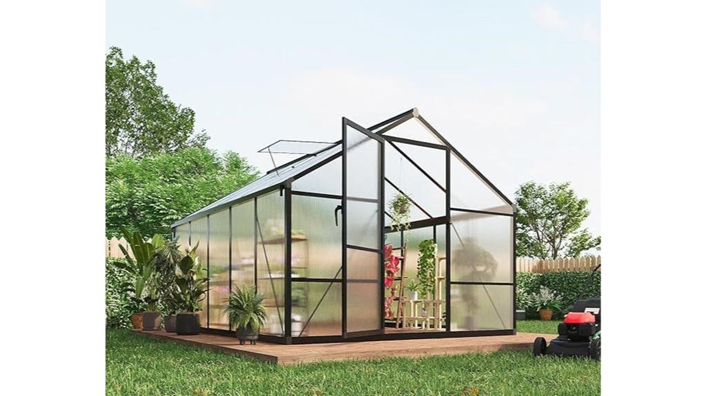 outdoor 8x10 ft greenhouse