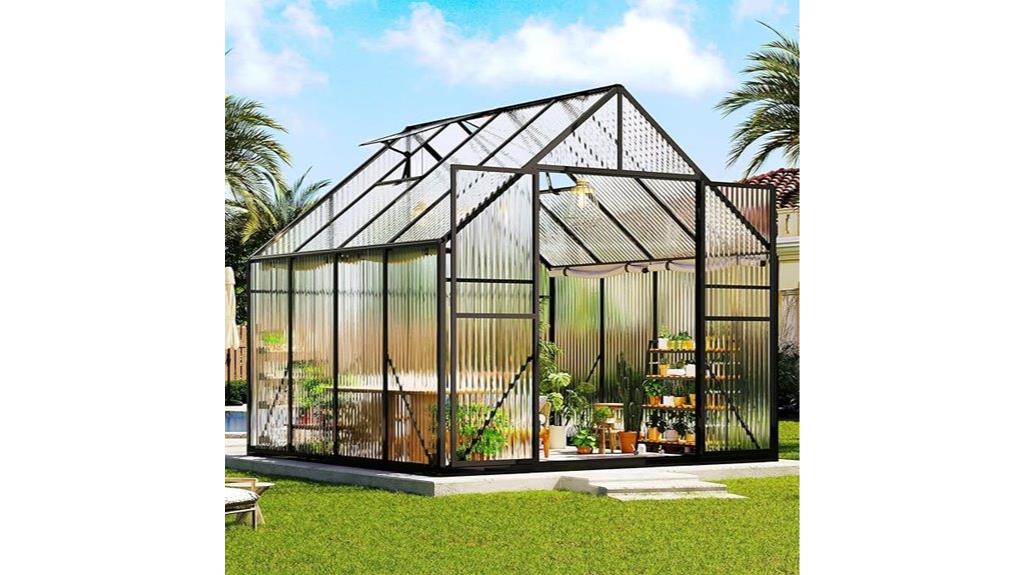 outdoor polycarbonate greenhouse