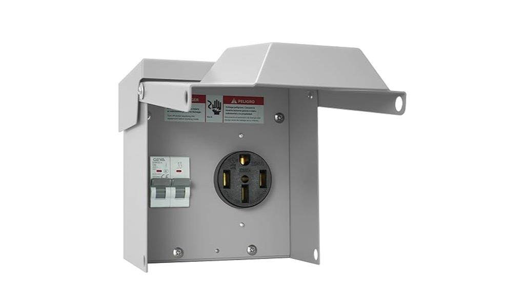 outdoor rv power panel