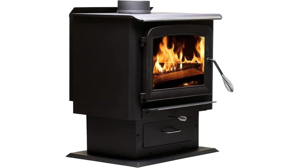 pedestal wood stove 2000 sq ft