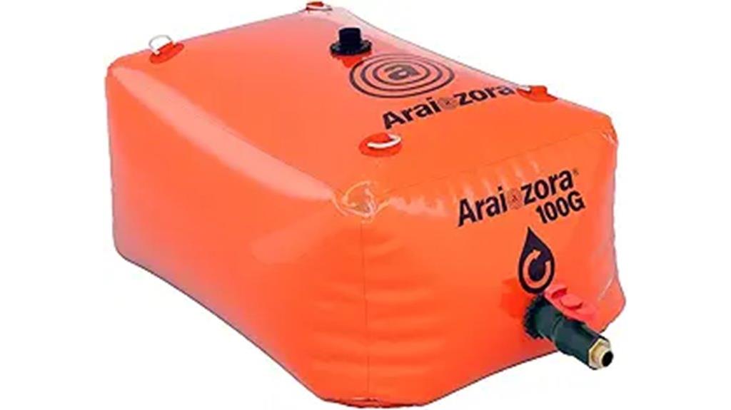 portable 100 gallon water tank