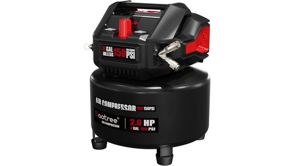 portable 8 gallon air compressor