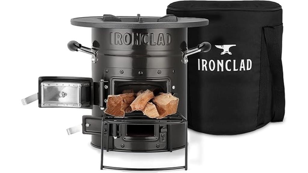portable camping wood stove