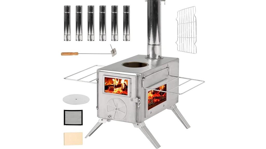 portable camping wood stove