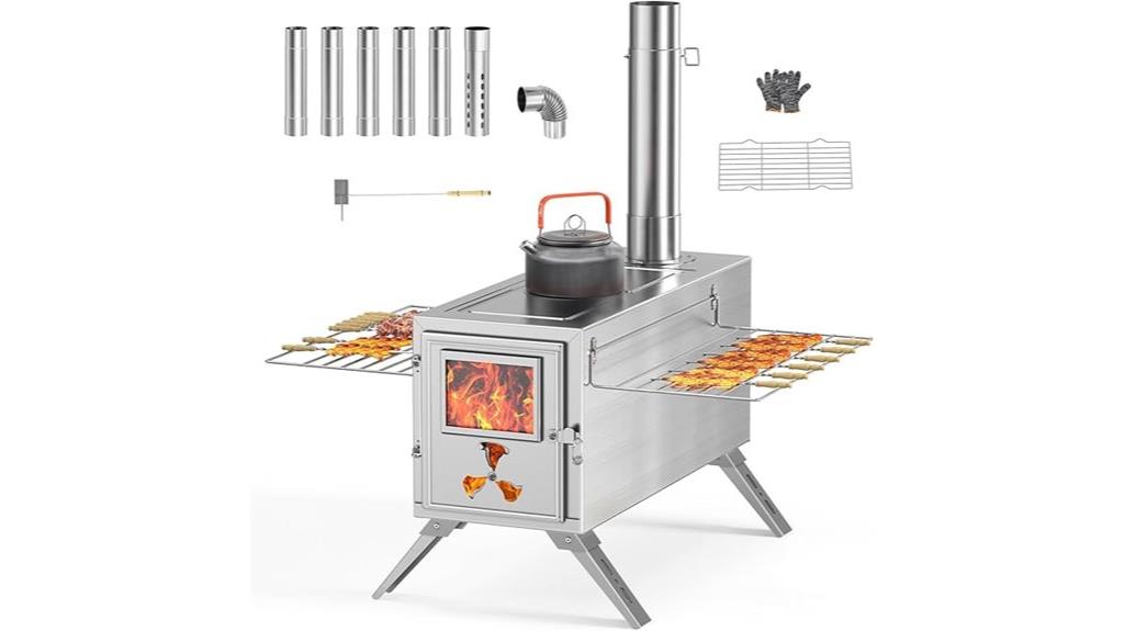 portable camping wood stove