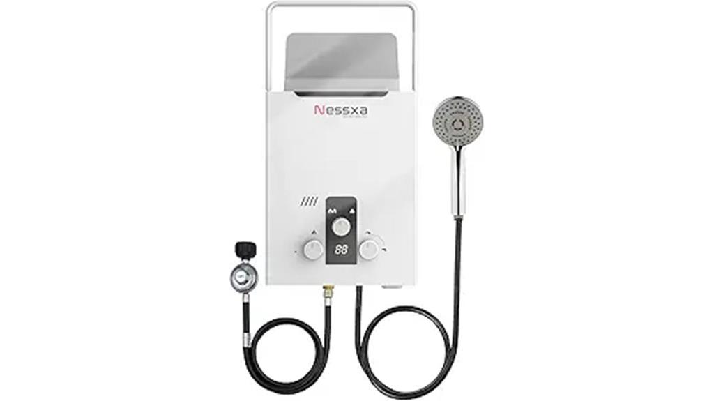 portable digital gas water heater