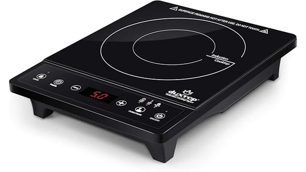 portable induction cooktop with timer