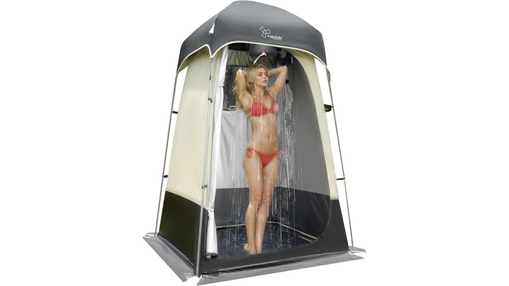 portable outdoor shower shelter