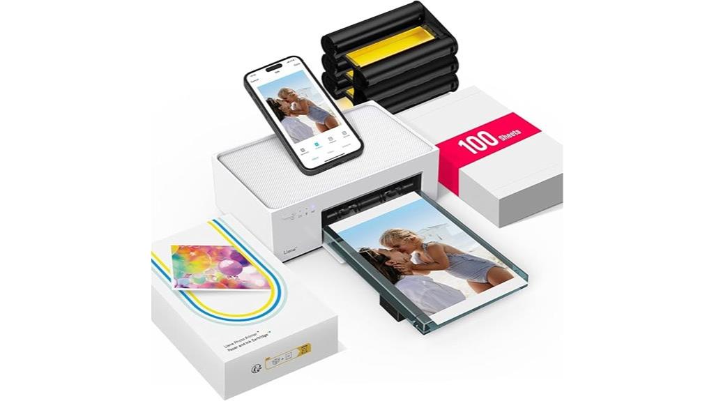 portable photo printer device