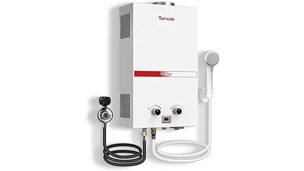 portable propane water heater