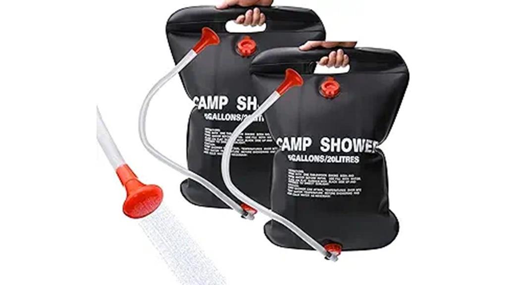 portable solar camping shower