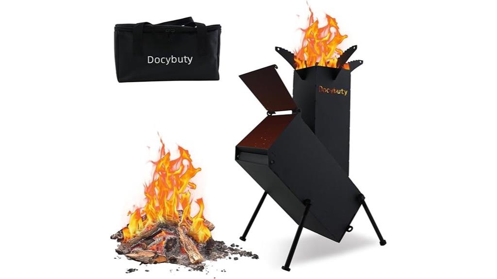portable wood burning stove