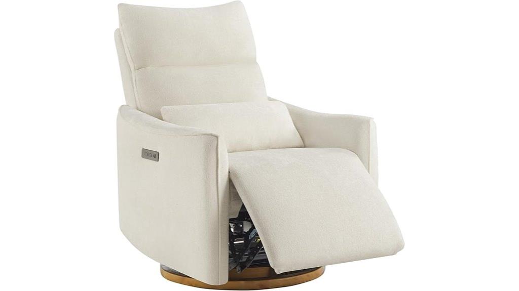 power headrest swivel recliner