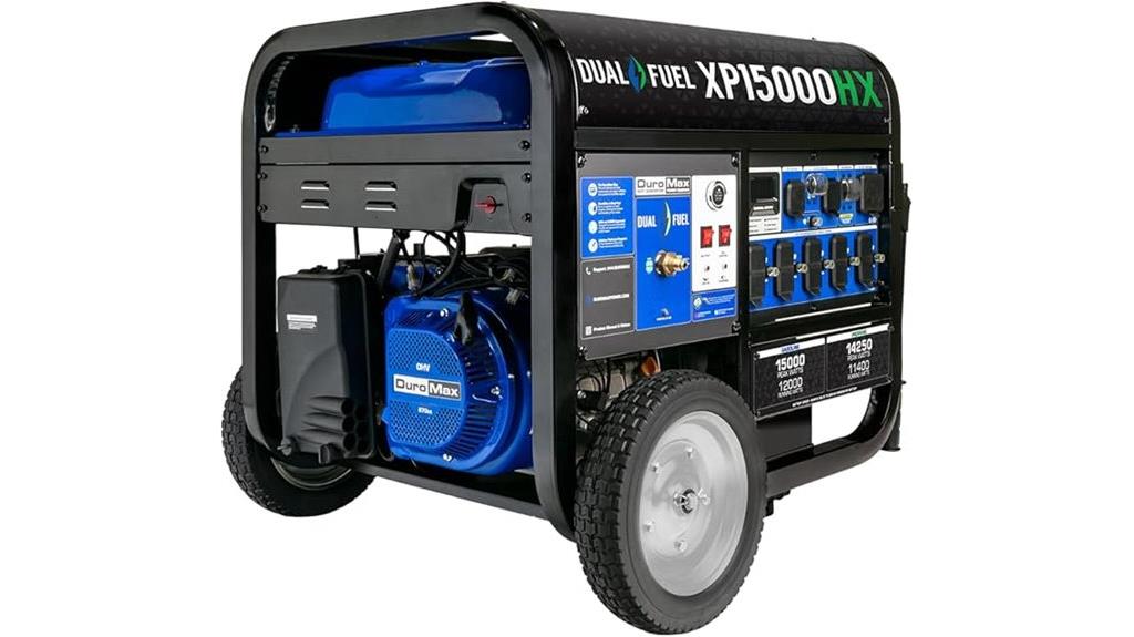 powerful dual fuel generator