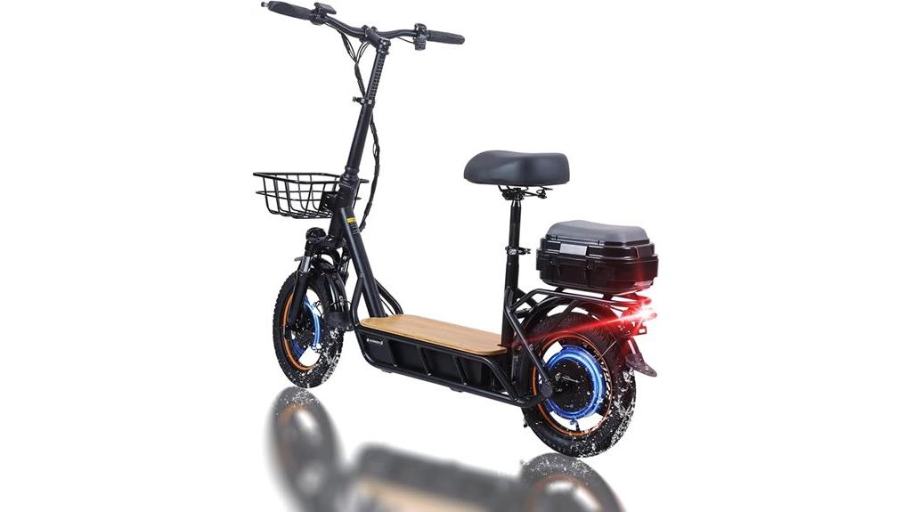 powerful long range electric scooter