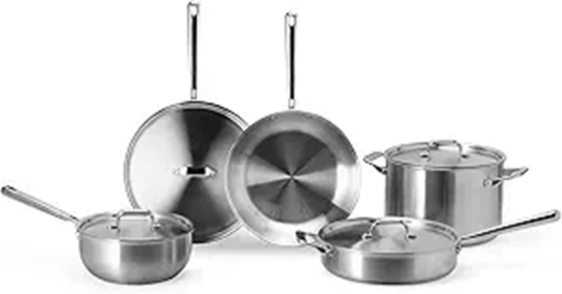 premium 9 piece stainless steel